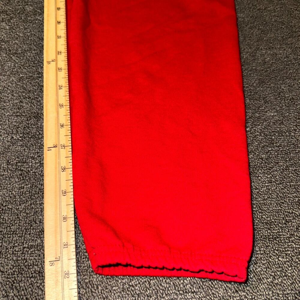 Jerzees Nublend Jogger Sweatpants Adult XL Red Fleece Cotton Thick-fil-A Logo - Picture 5 of 7